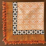 سفره قلمکار سنتی 100*100 سانتی متر مدل صادراتی کد 008