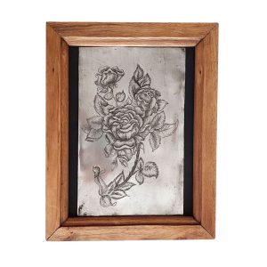 تابلو قلمزنی مدل گل رز