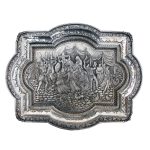 سینی نقره قلمزنی