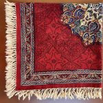 سفره قلمکار سنتی 80*80 سانتی متر مدل صادراتی  کد 012