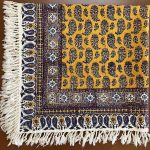 سفره قلمکار سنتی 80*80 سانتی متر مدل صادراتی  کد 010