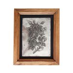 تابلو قلمزنی گل و مرغ