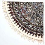 سفره قلمکار گرد قطر 80 سانتی متر طرح گلستان اصیل کد 034