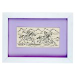 قاب نقاشی رقص چوب چوگان