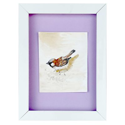 قاب نقاشی گنجشک خیال