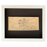 قاب نقاشی سوارکار در کوهستان